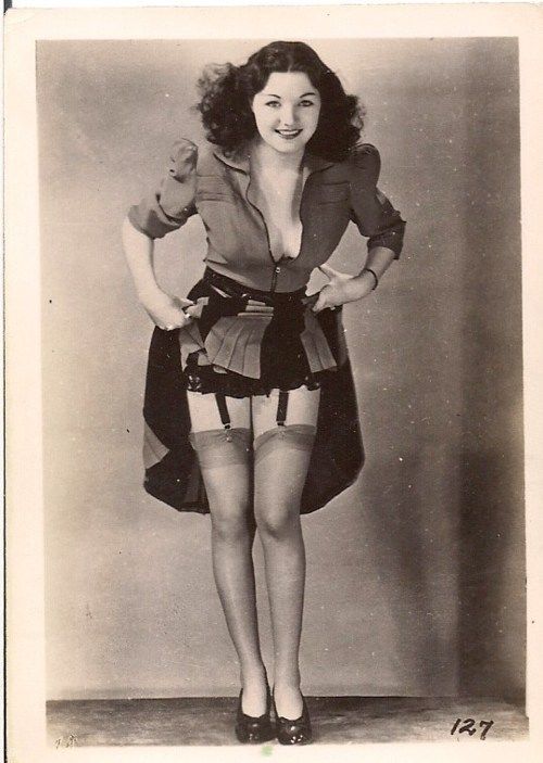 Vintage retro garter belts and stockings