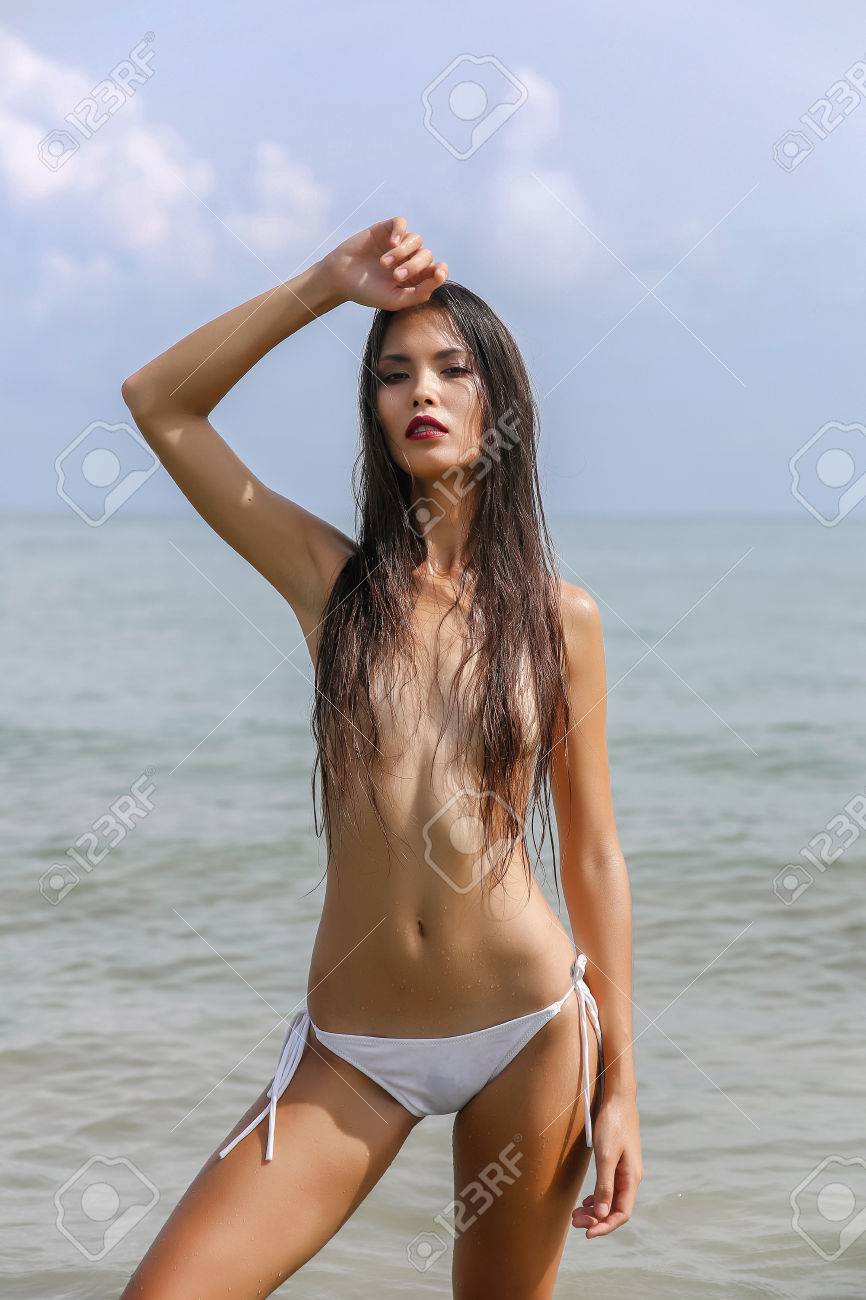 Sexy asian girl bra and panties