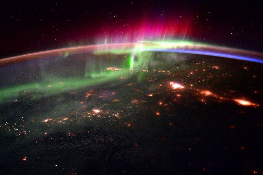 Aurora from space picture