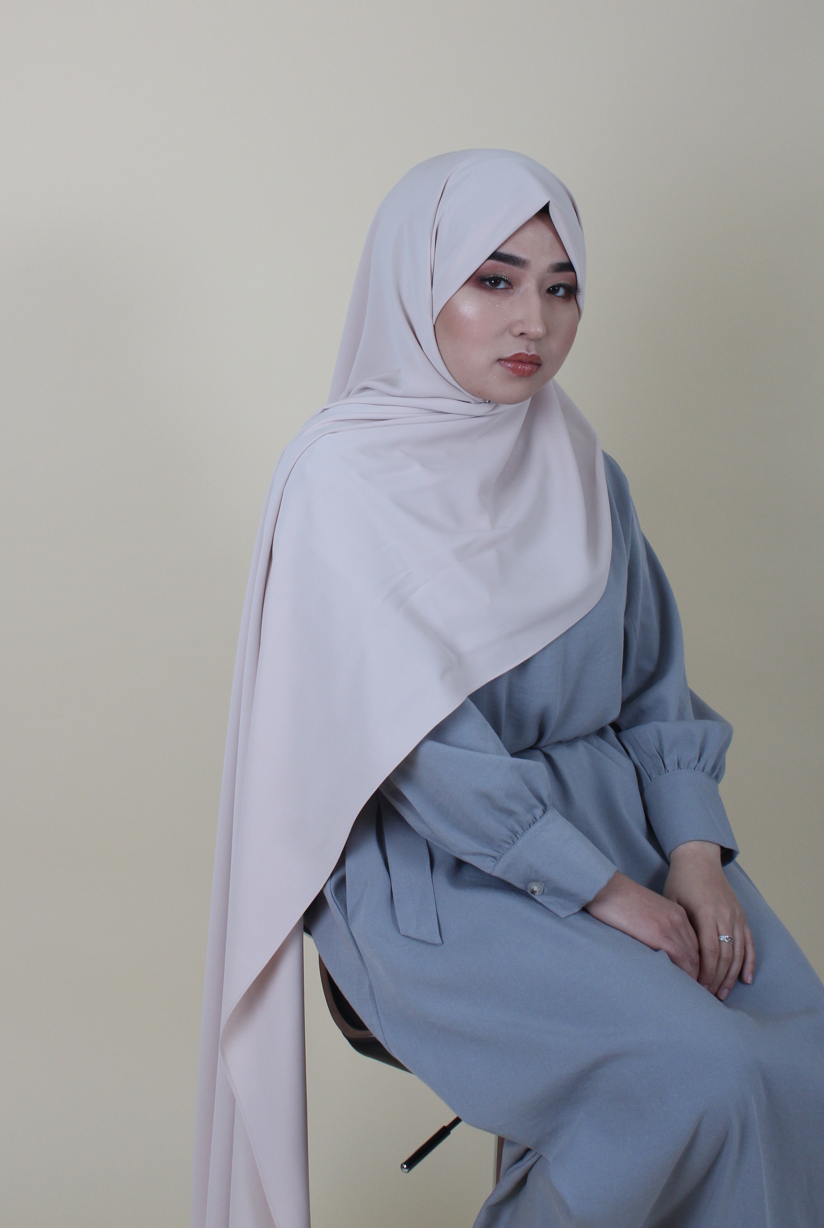 Hijab with nude model
