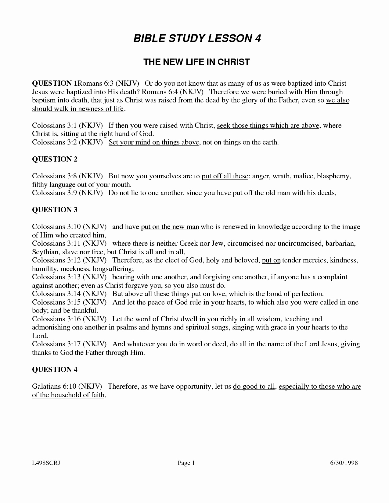 Bible lesson worksheets for adults