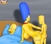 Bart and marge simpson hentai