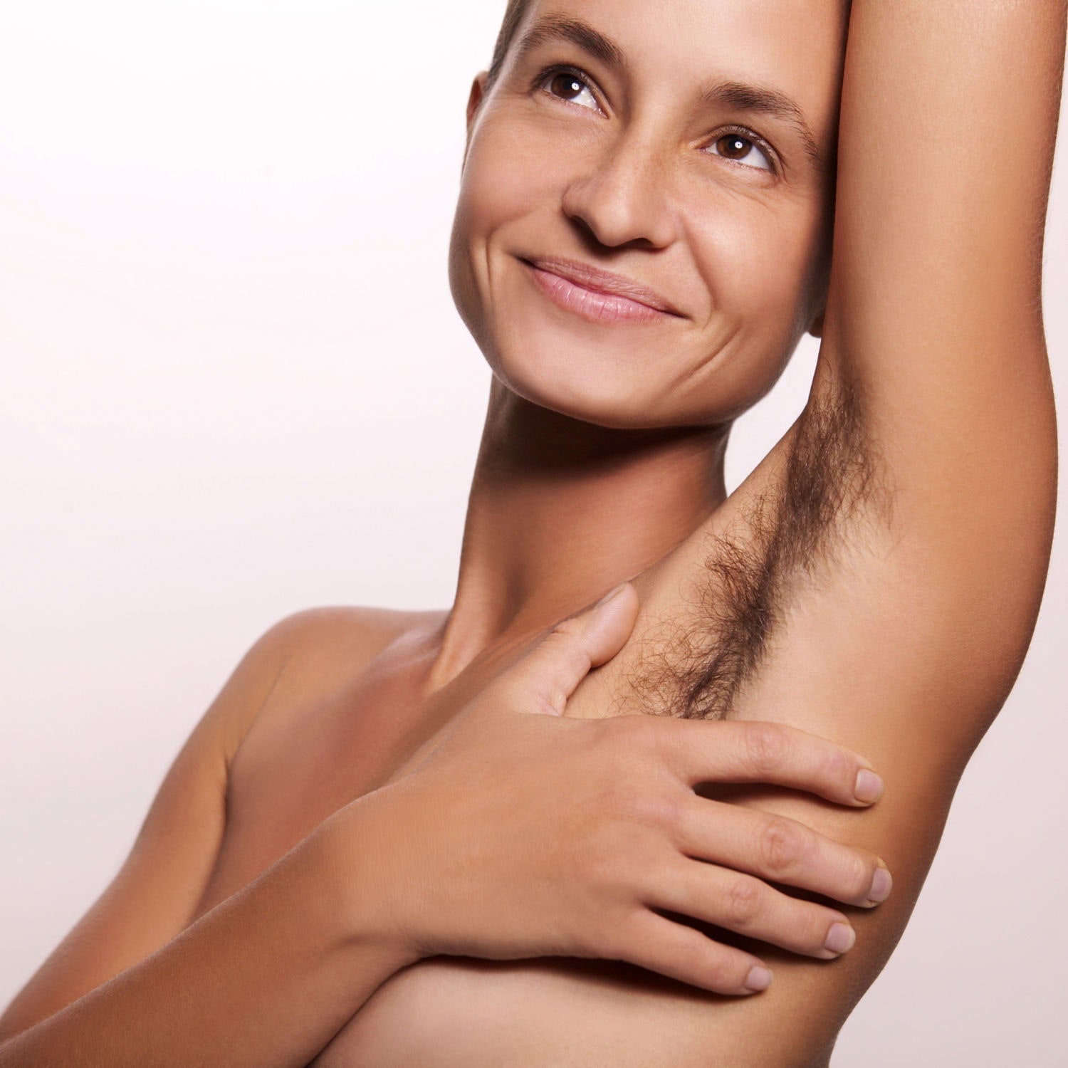 No armpit hair in women