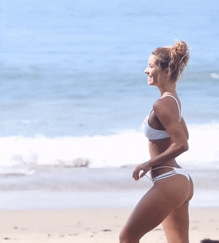The beach gif naked on woman