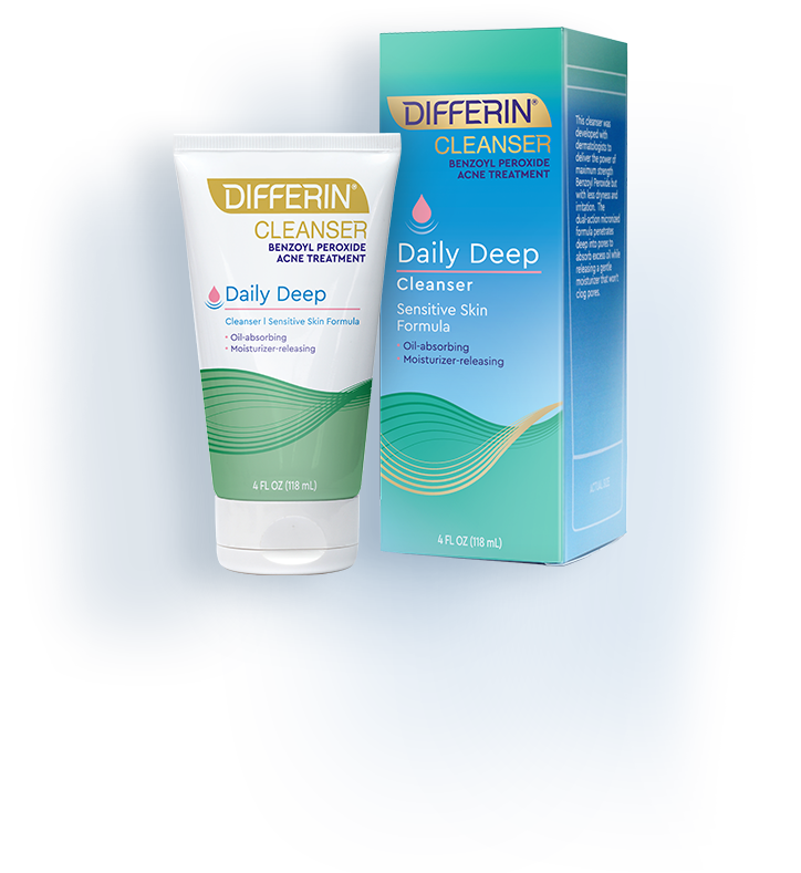 Facial cleanser for sensitive skin acne