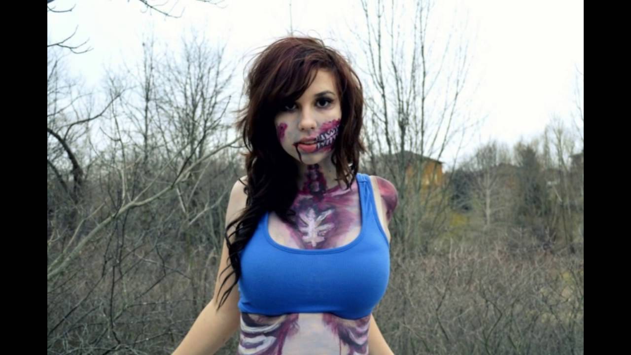 Sexy zombie girl naked