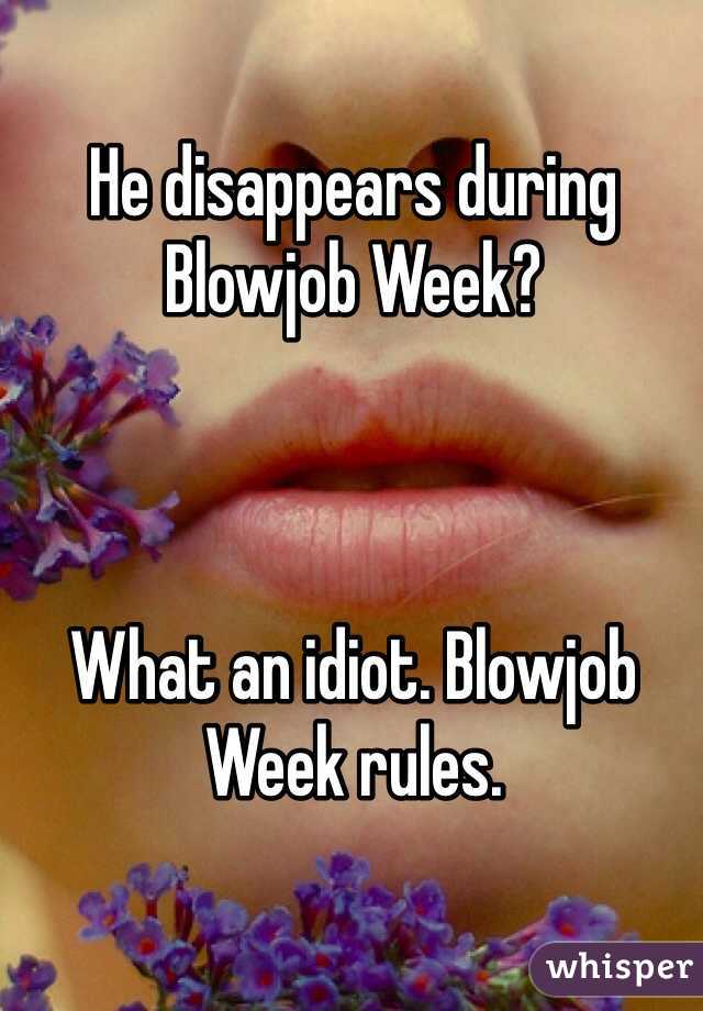 An idiot getting a blow job