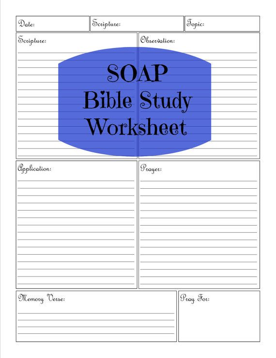 Bible lesson worksheets for adults