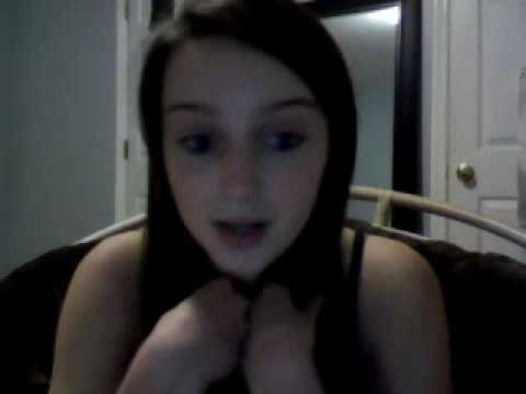 Teen girl with webcam