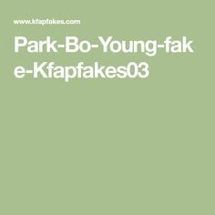 Park bo young fake