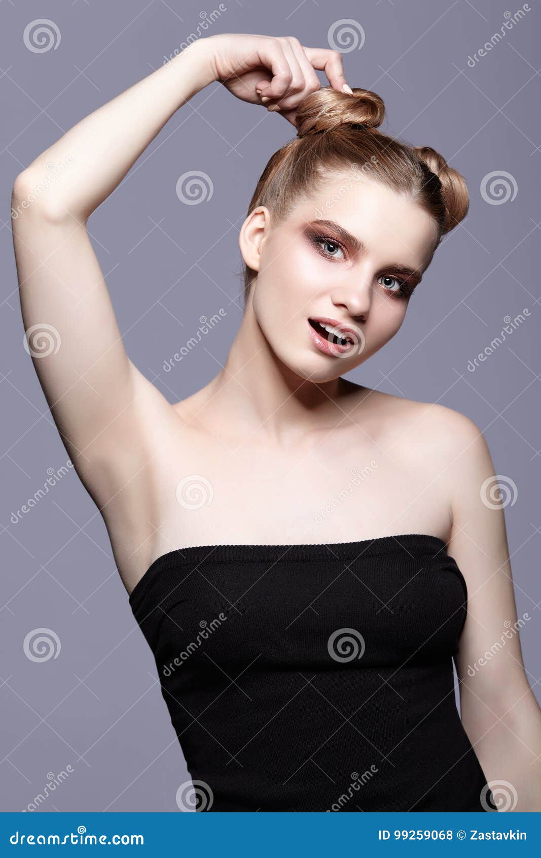 Young teen girl armpit hair