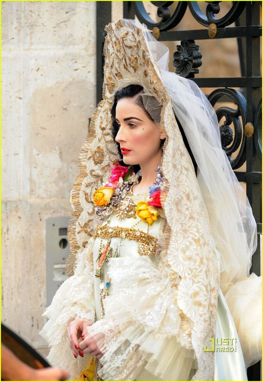 Dita von teese wedding dress