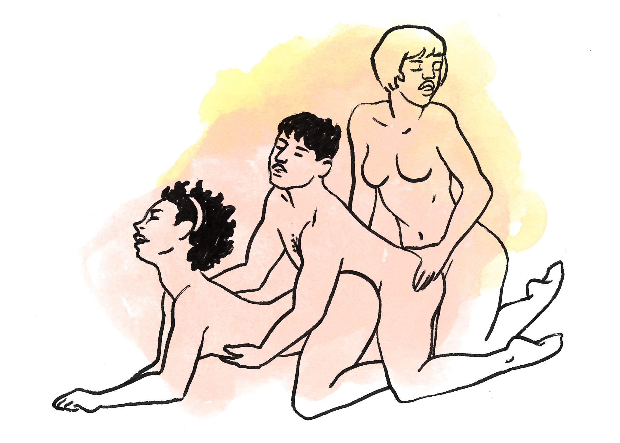 Threesome sexual positions pictures