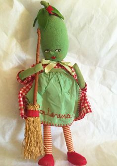 Vintage veggie dolls pattern