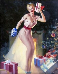 Christmas pin up girls nude