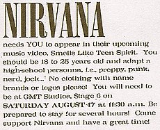 Nirvana smells like teen spirit songwords