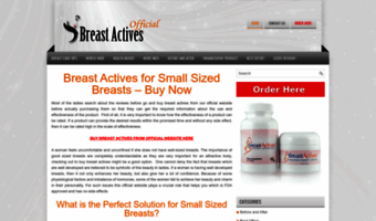 Comments on breast actives