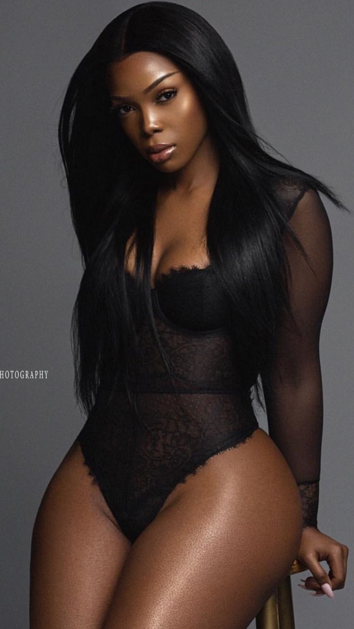 Sexy black beautiful women with curves