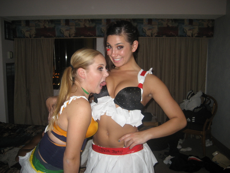 Naked cheerleader party girls