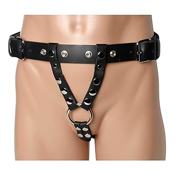 Double penetration strap on harness
