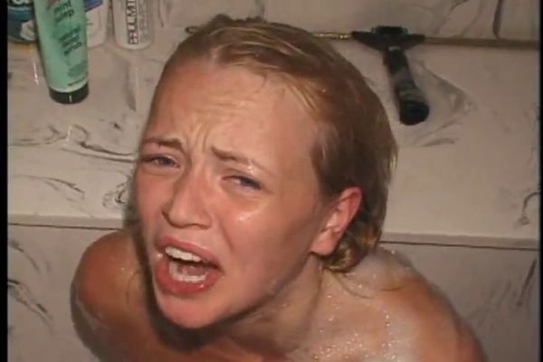 Young blonde teen pee