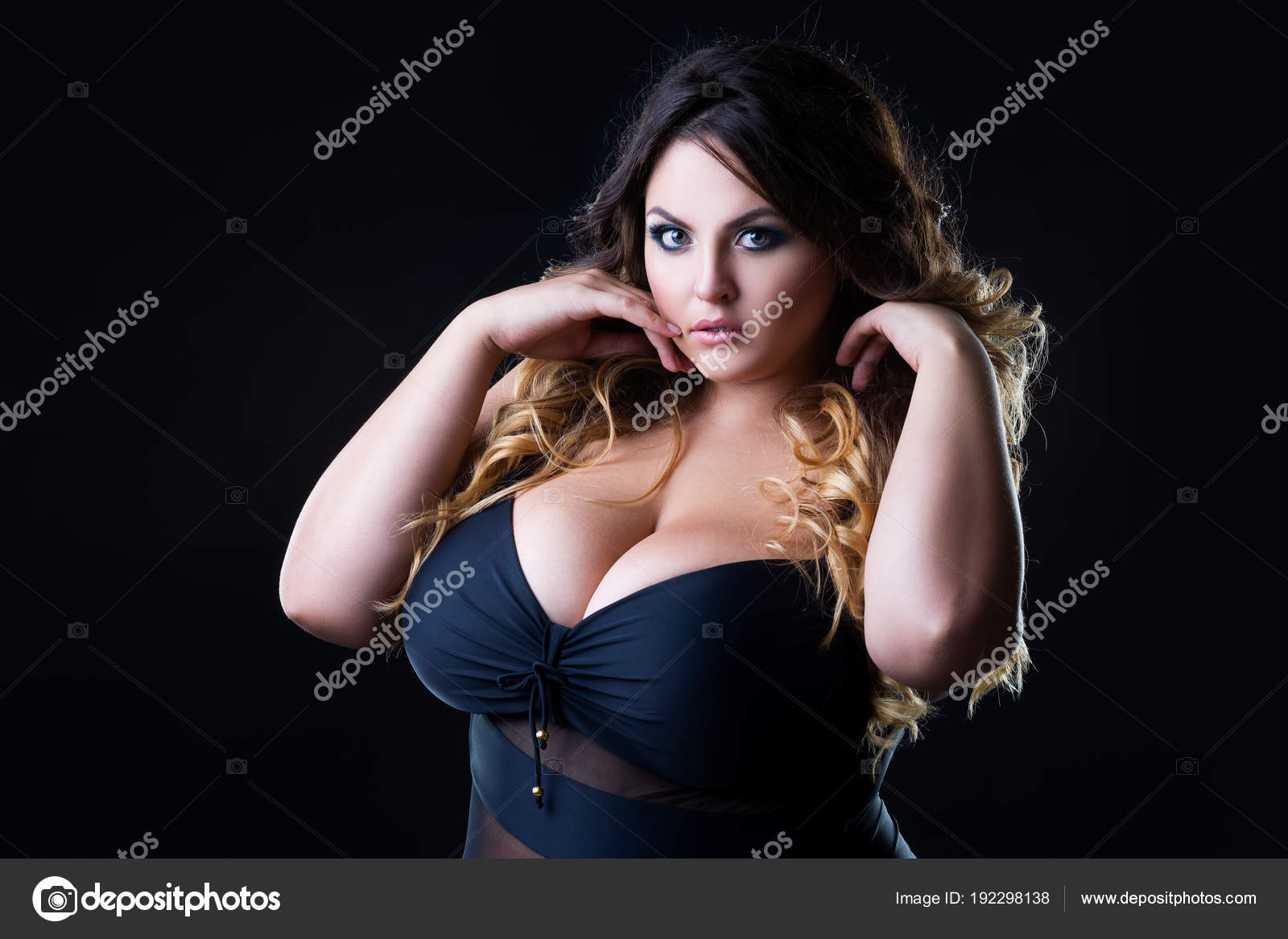 Big black breast woman