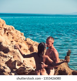 Nudist beach family photos
