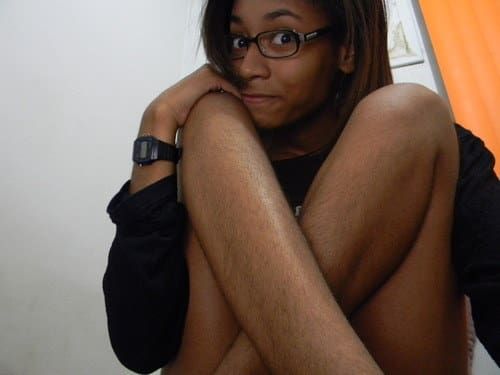 Black girl hairy legs