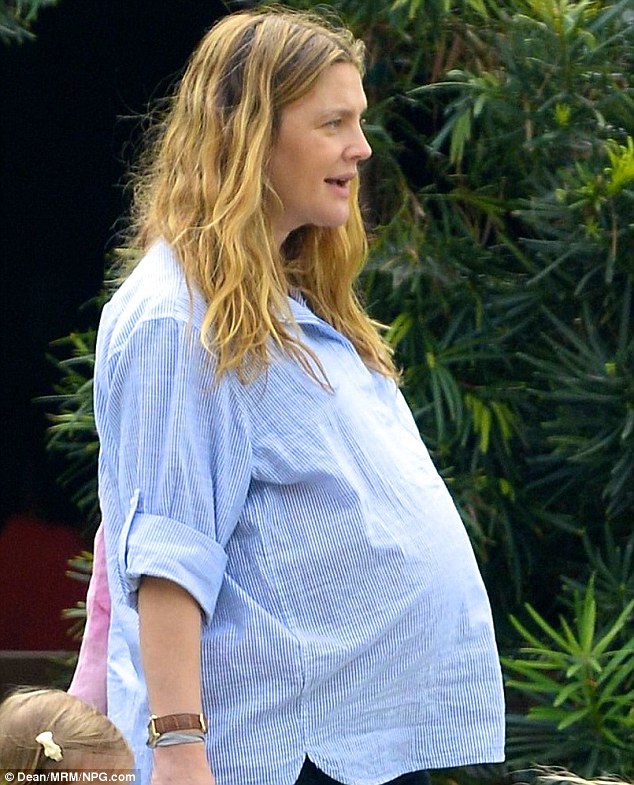 Drew barrymore pregnant nude