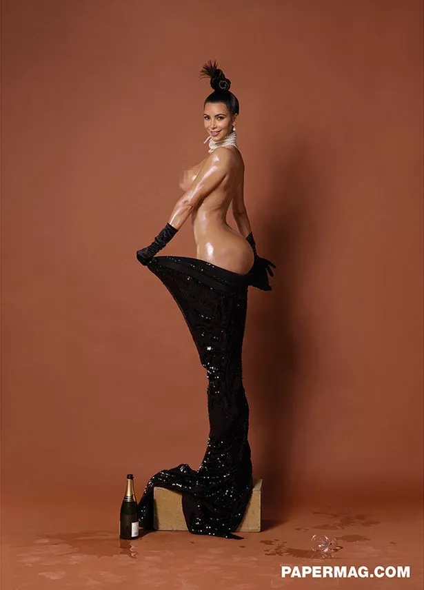Kim kardashian silver naked
