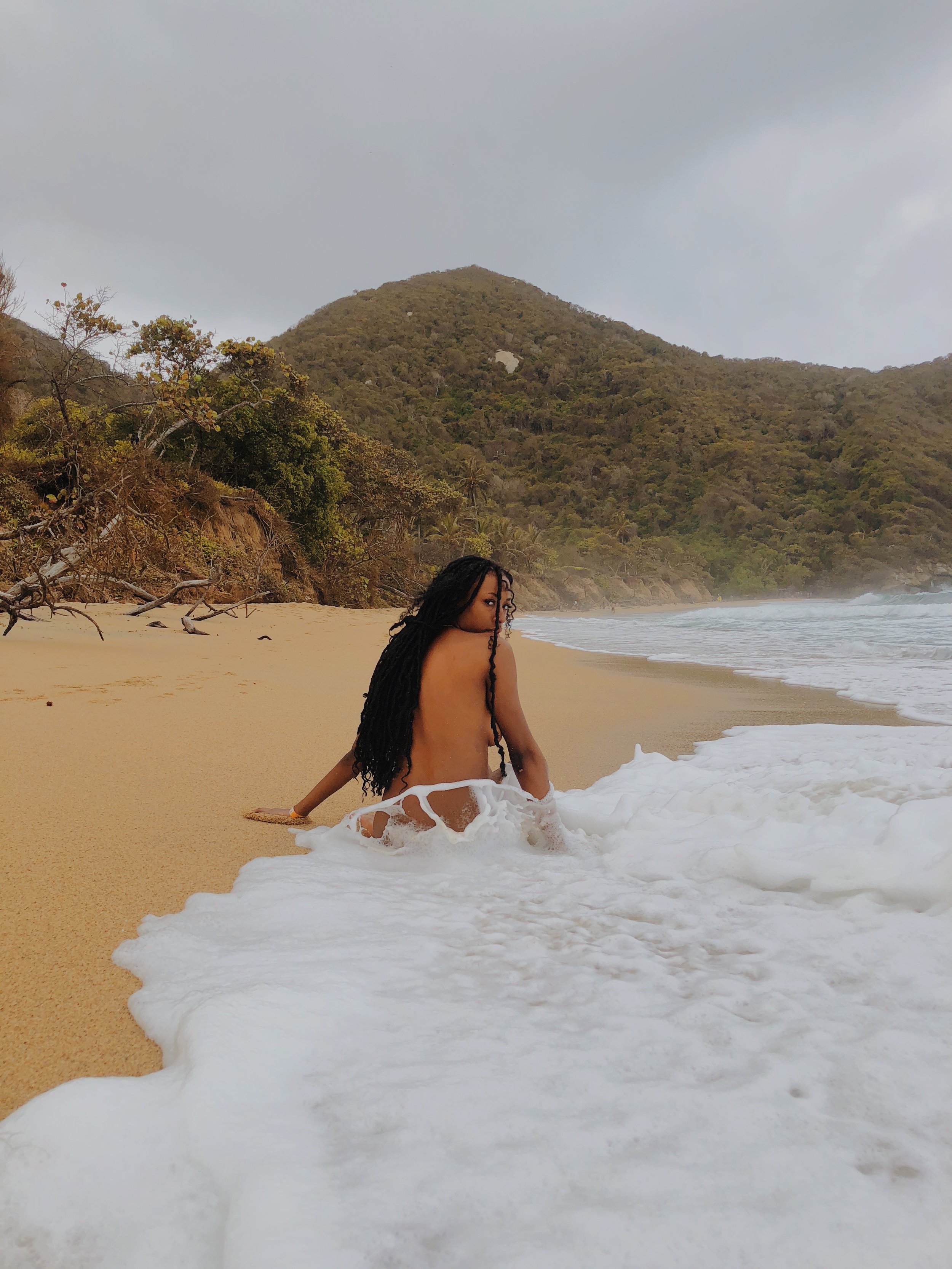 Black woman nude beach