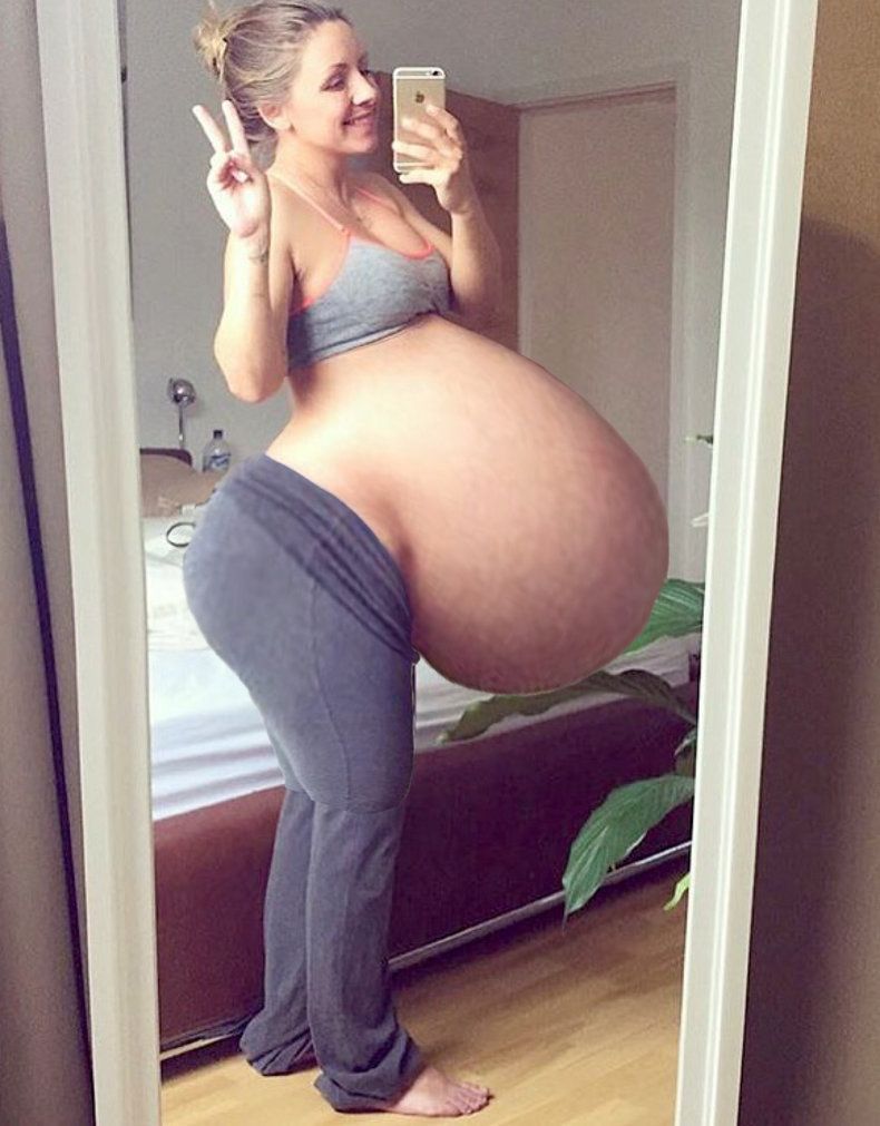 Big pregnant belly deviantart