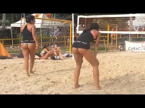 Naked beach volley ball