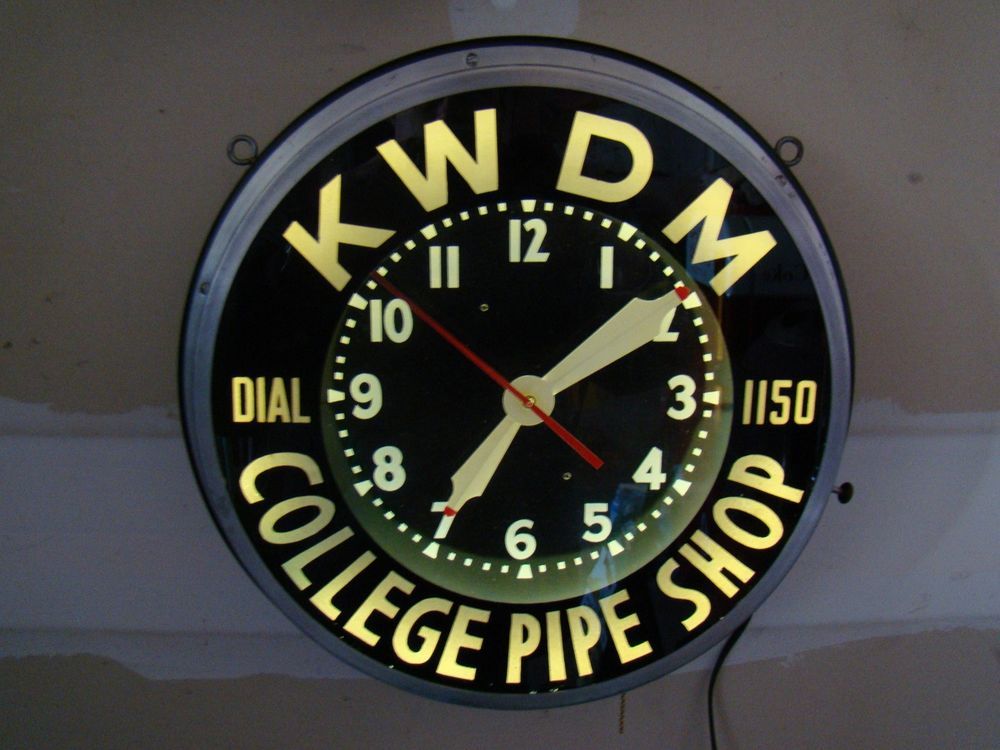 Clock dial glo neon vintage