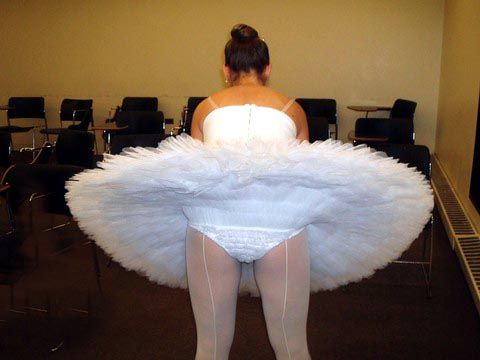 Girls ballet tutu upskirt