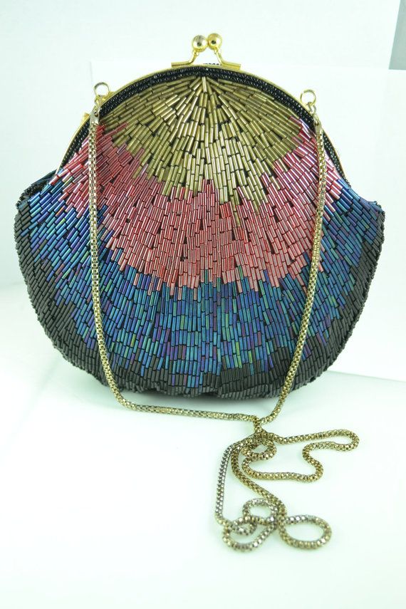 Vintage beaded handbag la regale ltd
